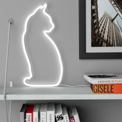 Mustard LED-lampe Katt Neon