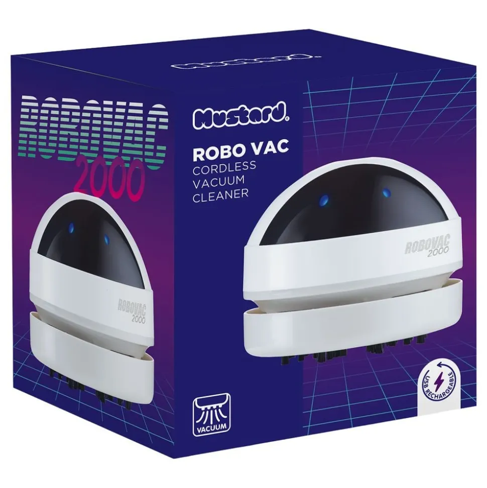Mustard Robo Vac Trådløs Ministøvsuger