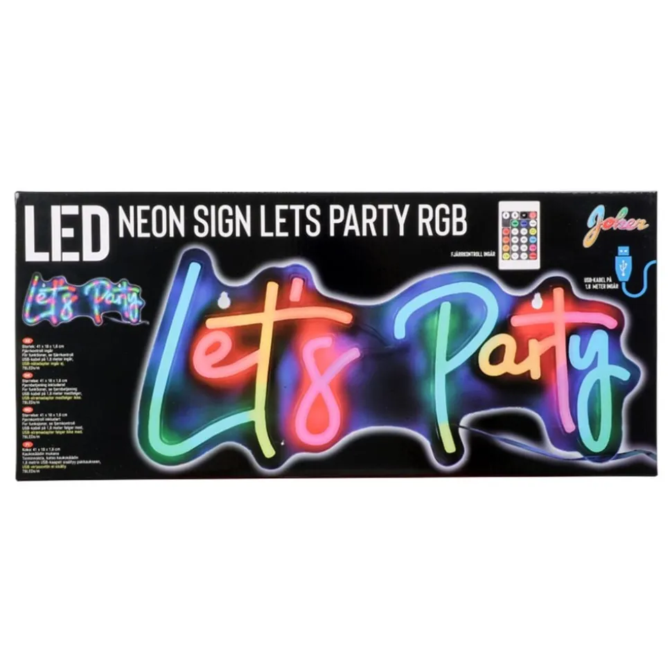 Neonskilt Let's Party