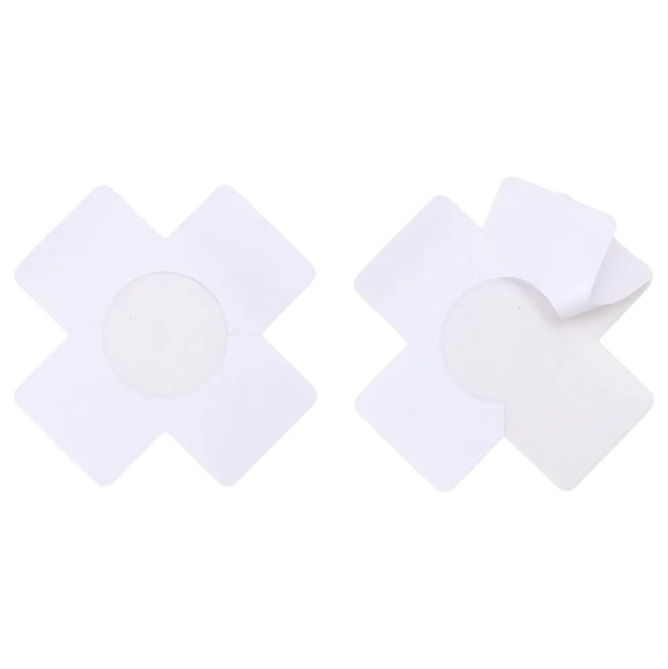 Nipple Covers Kors Hvite Glitter