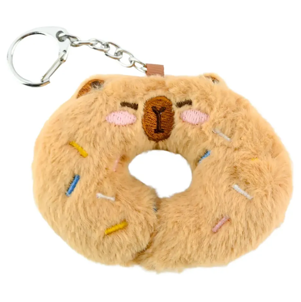Nøkkelring Capybara Donut