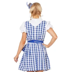 Oktoberfest Dirndl Blå Kostyme