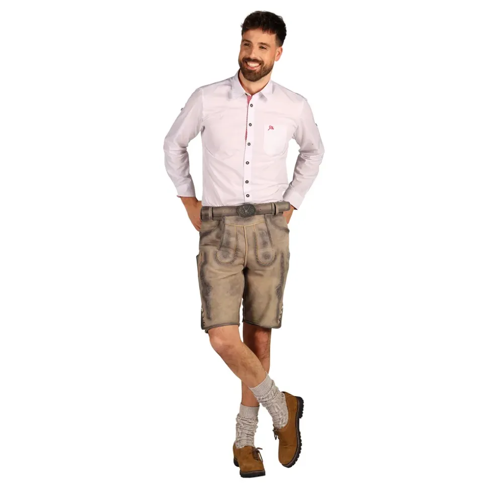Oktoberfest Lederhosen Shorts Super Deluxe Beige Vintage