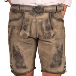 Oktoberfest Lederhosen Shorts Super Deluxe Vintage Beige