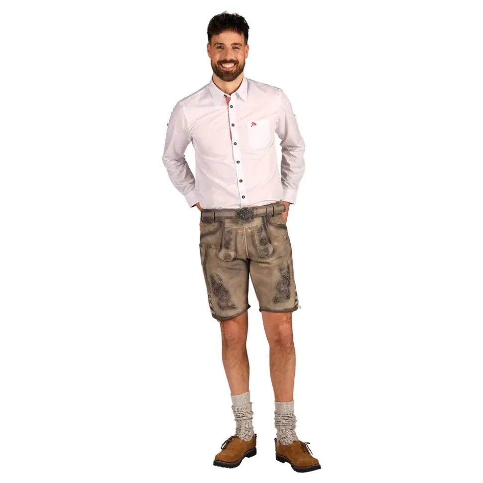 Oktoberfest Lederhosen Shorts Super Deluxe Vintage Beige