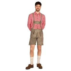 Oktoberfest Lederhosen Shorts Deluxe Beige