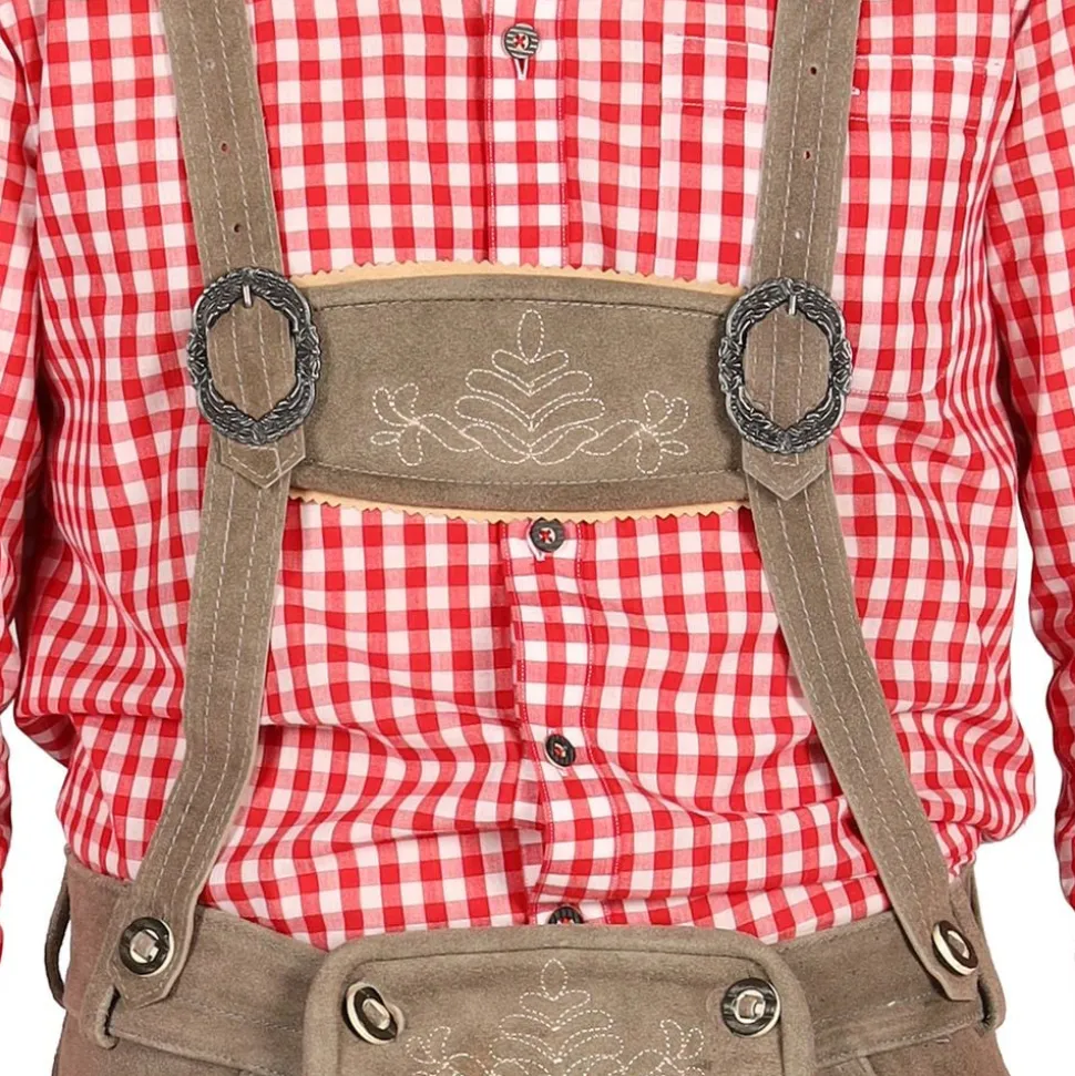 Oktoberfest Lederhosen Shorts Deluxe Beige