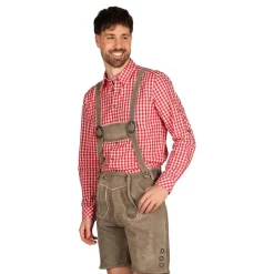 Oktoberfest Lederhosen Shorts Deluxe Beige
