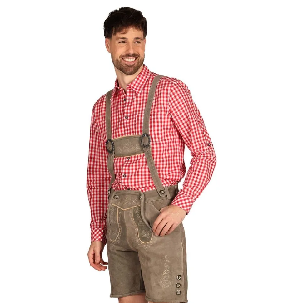 Oktoberfest Lederhosen Shorts Deluxe Beige
