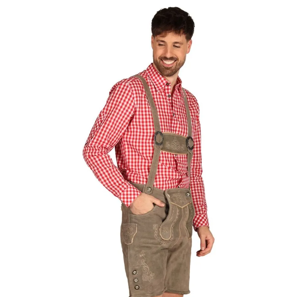 Oktoberfest Lederhosen Shorts Deluxe Beige