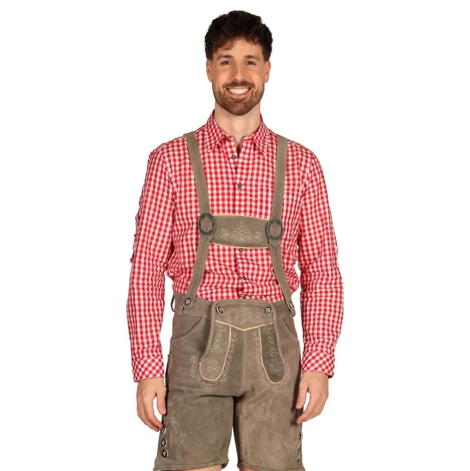 Oktoberfest Lederhosen Shorts Deluxe Beige