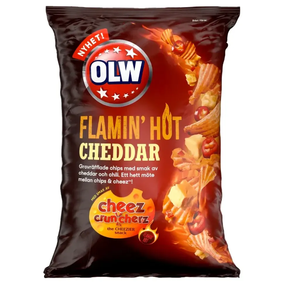 OLW Flamin Hot Cheddar Chips