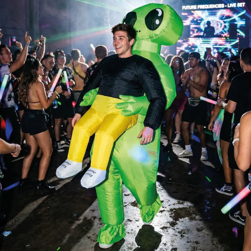 Oppblåsbar Bærende Alien Kostyme