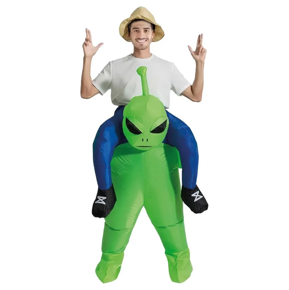 Oppblåsbar Ridende Alien Kostyme