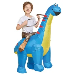 Oppblåsbar Ridende Dinosaurie Barn Kostyme