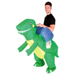 Oppblåsbar Ridende Dinosaur Kostyme