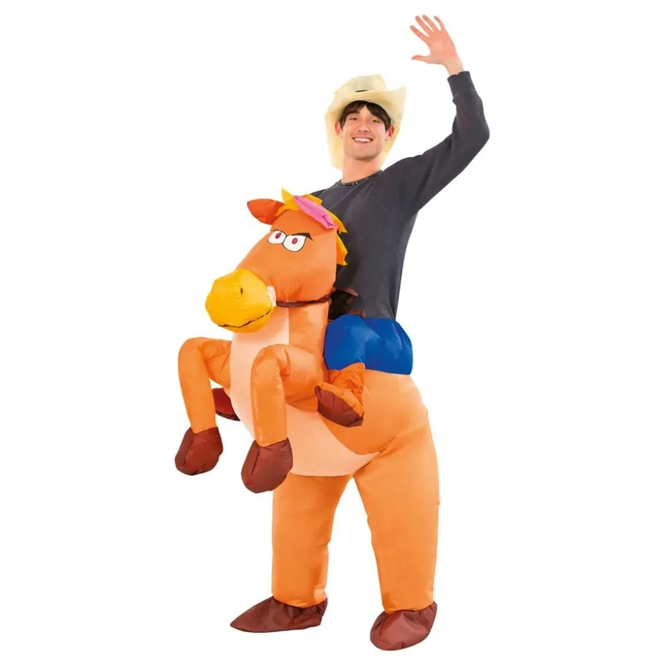 Oppblåsbar Ridende Hest Kostyme