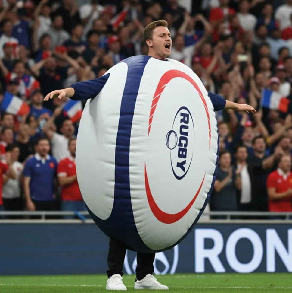 Oppblåsbar Rugbyball Kostyme