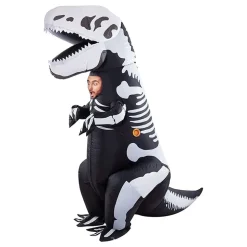Oppblåsbar T-Rex Skjelett Kostyme