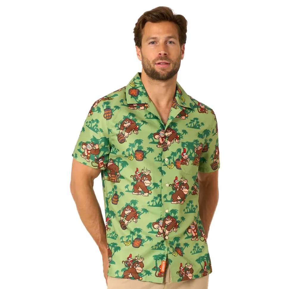 OppoSuits Donkey Kong Bananas Skjorte