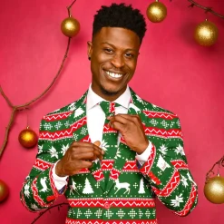 OppoSuits Festive Green Dress