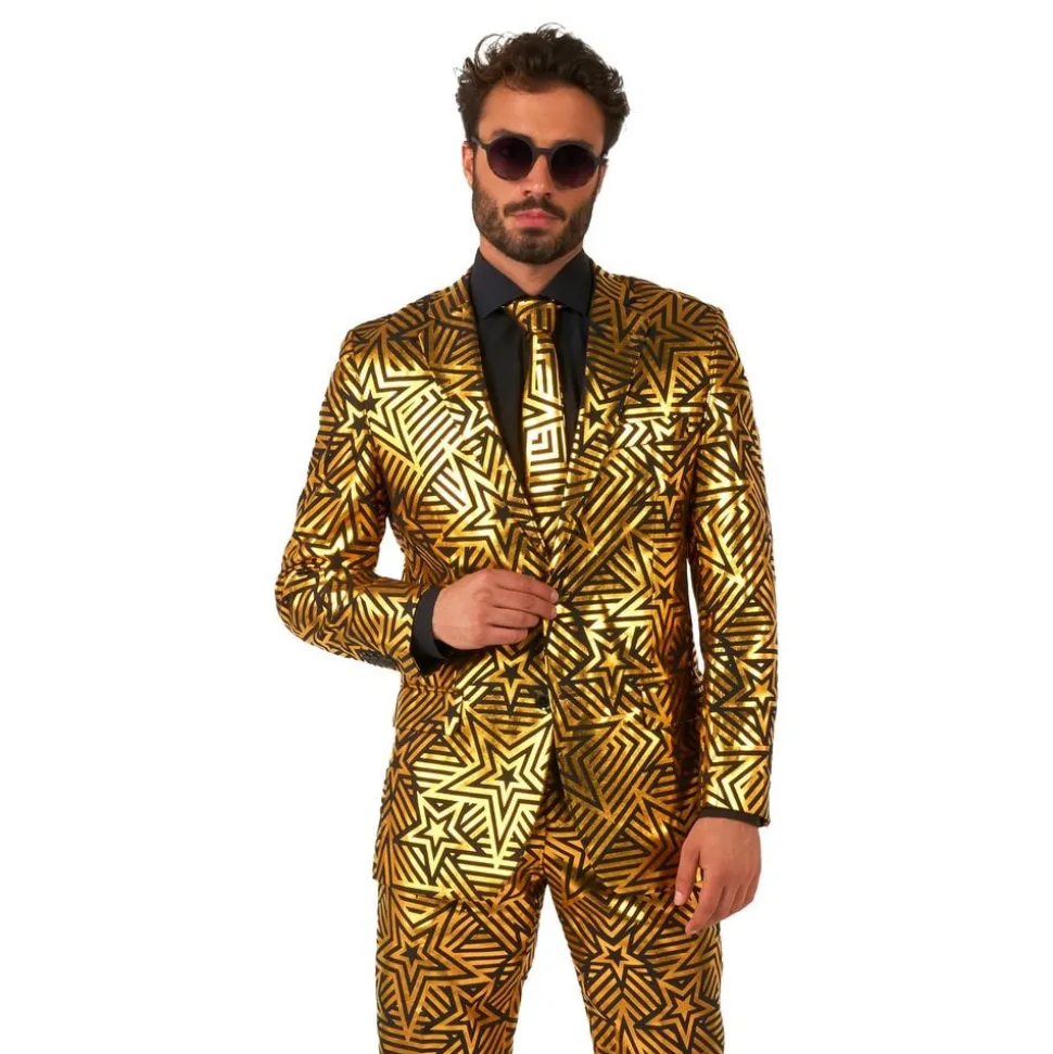 OppoSuits Golden Geo Star Dress