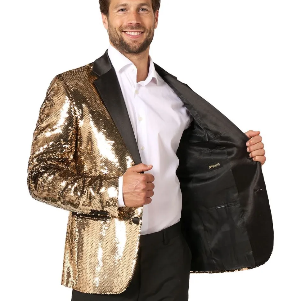 OppoSuits Paljett-dressjakke Brilliant Gull