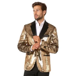OppoSuits Paljett-dressjakke Brilliant Gull