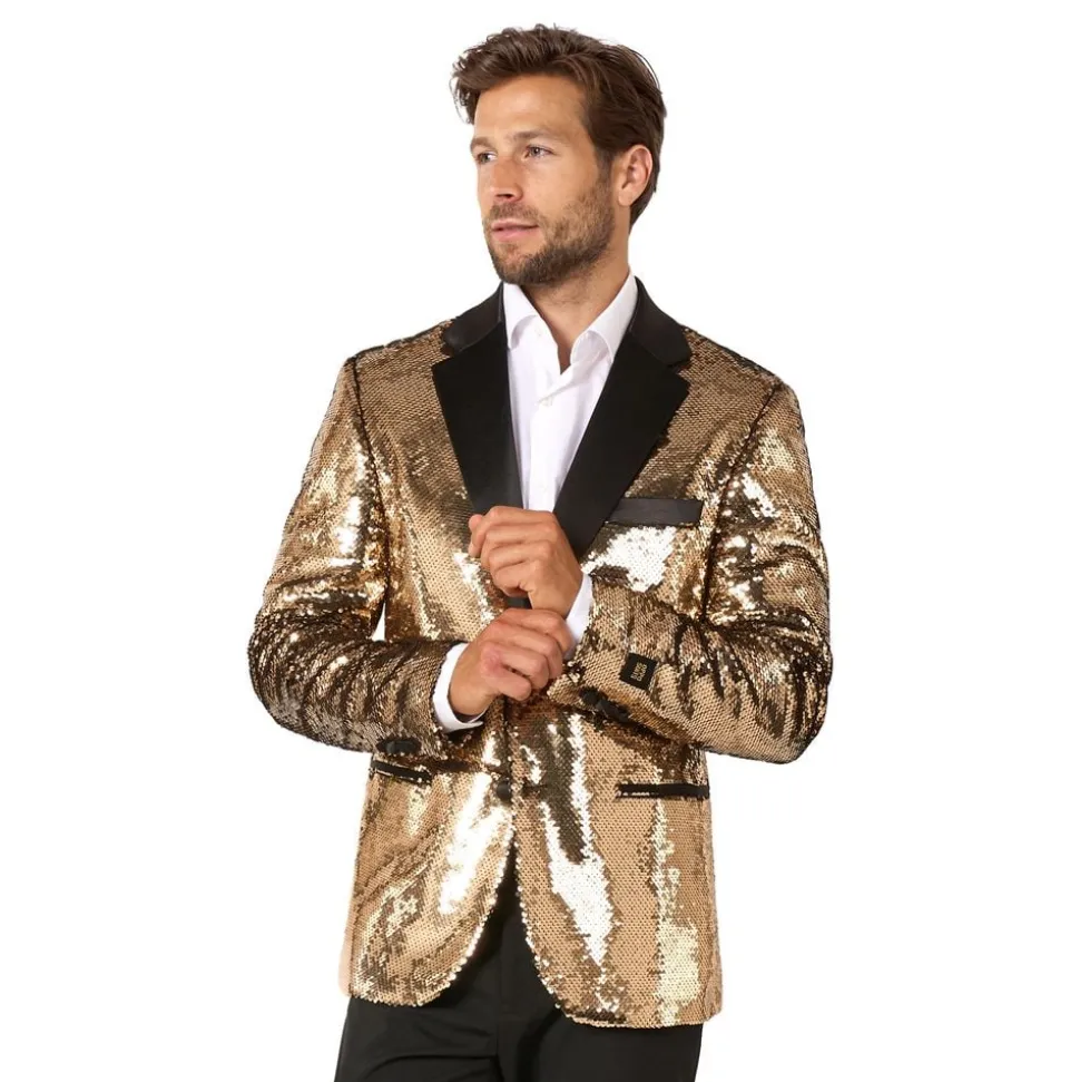 OppoSuits Paljett-dressjakke Brilliant Gull