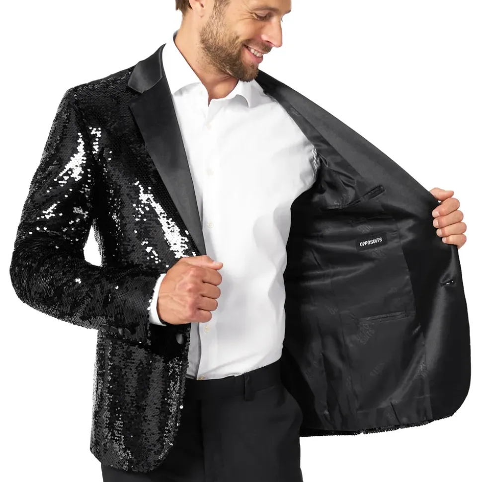 OppoSuits Paljett-dressjakke Briliant Svart