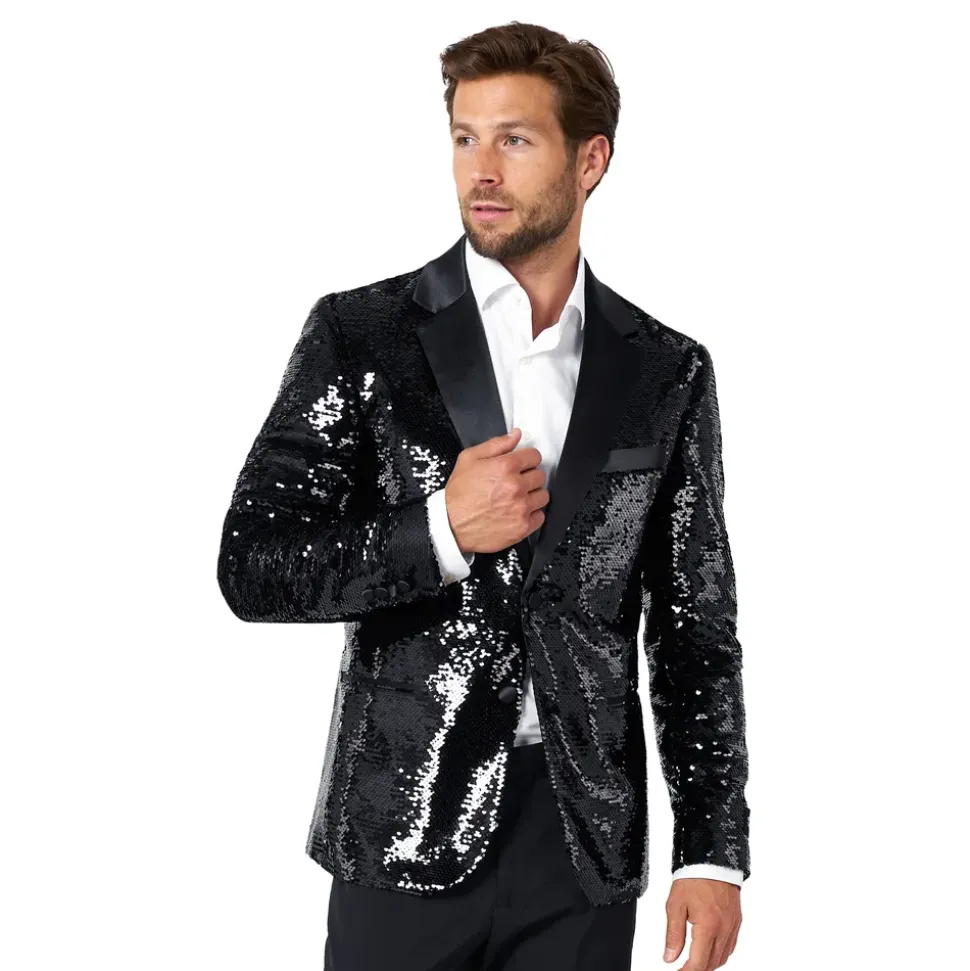 OppoSuits Paljett-dressjakke Briliant Svart