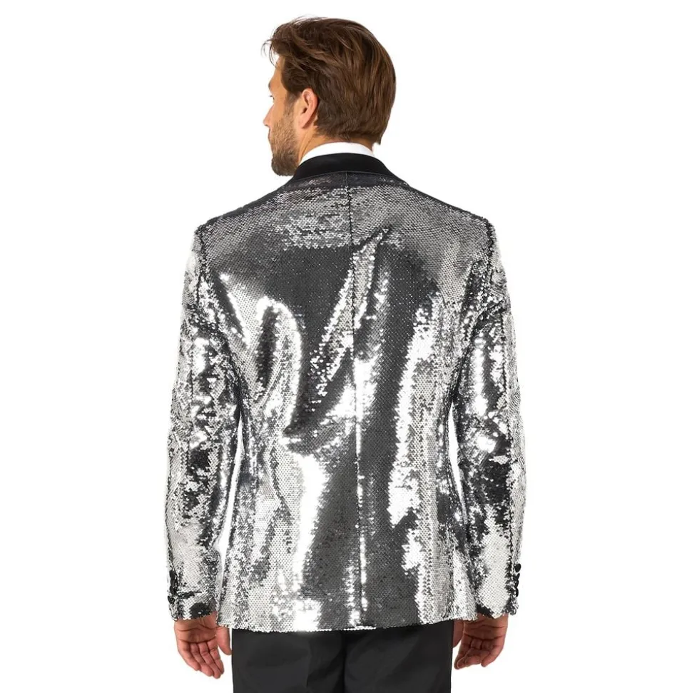 OppoSuits Paljett Dressjakke Briliant Silver