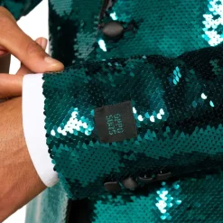 OppoSuits Paljett-dressjakke Brilliant Grønn