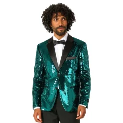 OppoSuits Paljett-dressjakke Brilliant Grønn