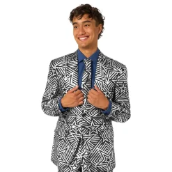 OppoSuits Silver Geo Star Dress