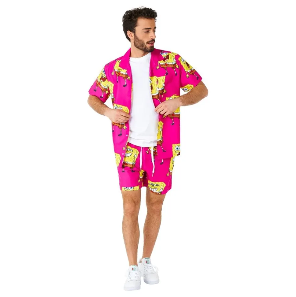 OppoSuits SvampeBob Firkant Pink Shorts Dress