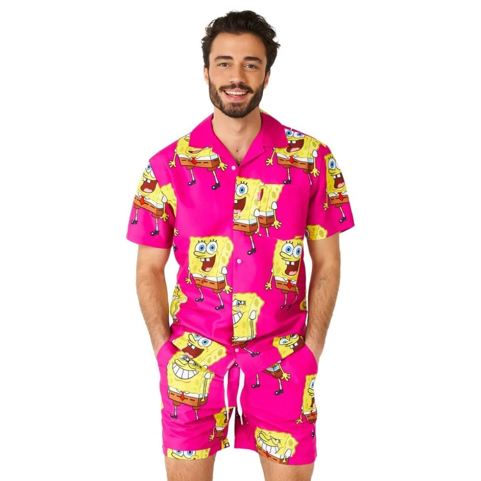 OppoSuits SvampeBob Firkant Pink Shorts Dress