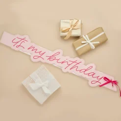 Ordensbånd It's My Birthday Rosa