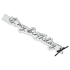 Ordensbånd It's My Birthday Silver