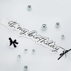 Ordensbånd It's My Birthday Silver
