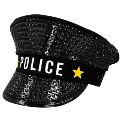 Paljettcaps Politiet Sparkle
