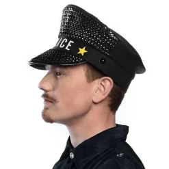 Paljettcaps Politiet Sparkle