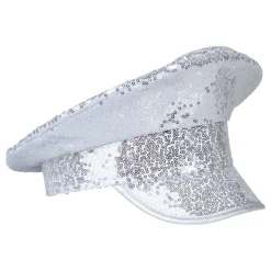 Paljettcaps Sølv