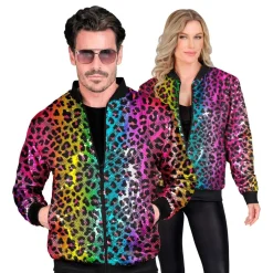 Paljettjakke Rainbow Leopard