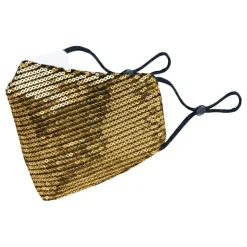 Paljettmunnbind Guld