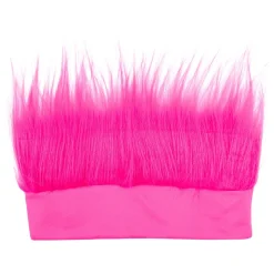 Pannebånd Med Hår Neonrosa