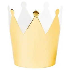 Papirdekorasjon Krone Gull