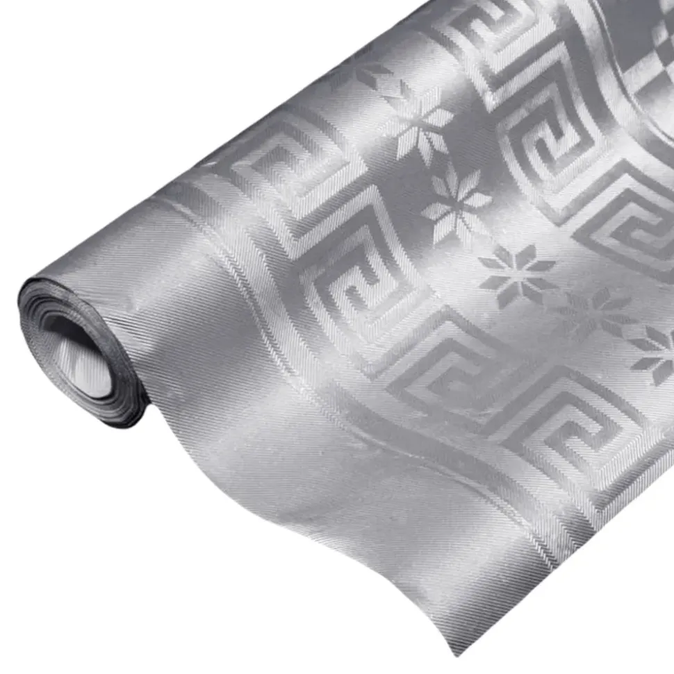 Papirduk Damask Sølv