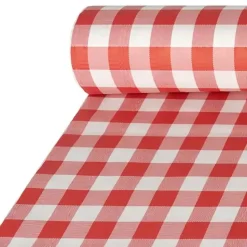 Papirduk Rød Rutete