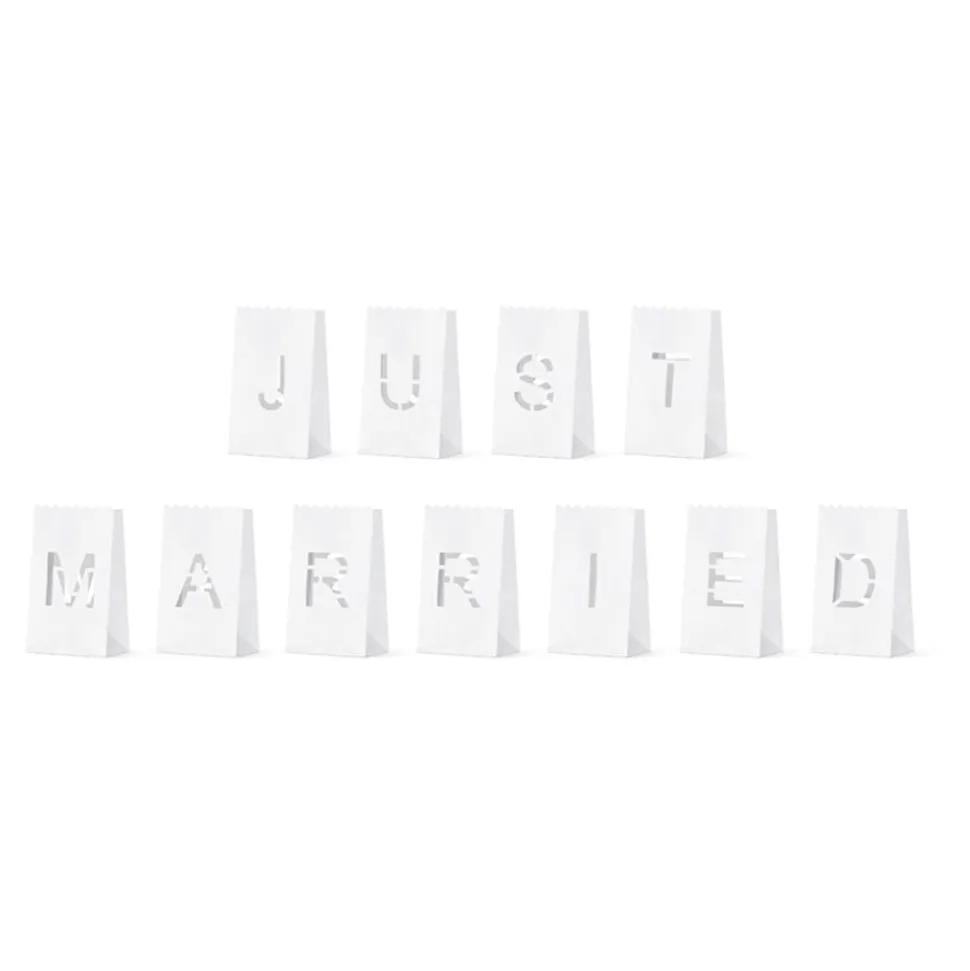 Papirlykt Just Married